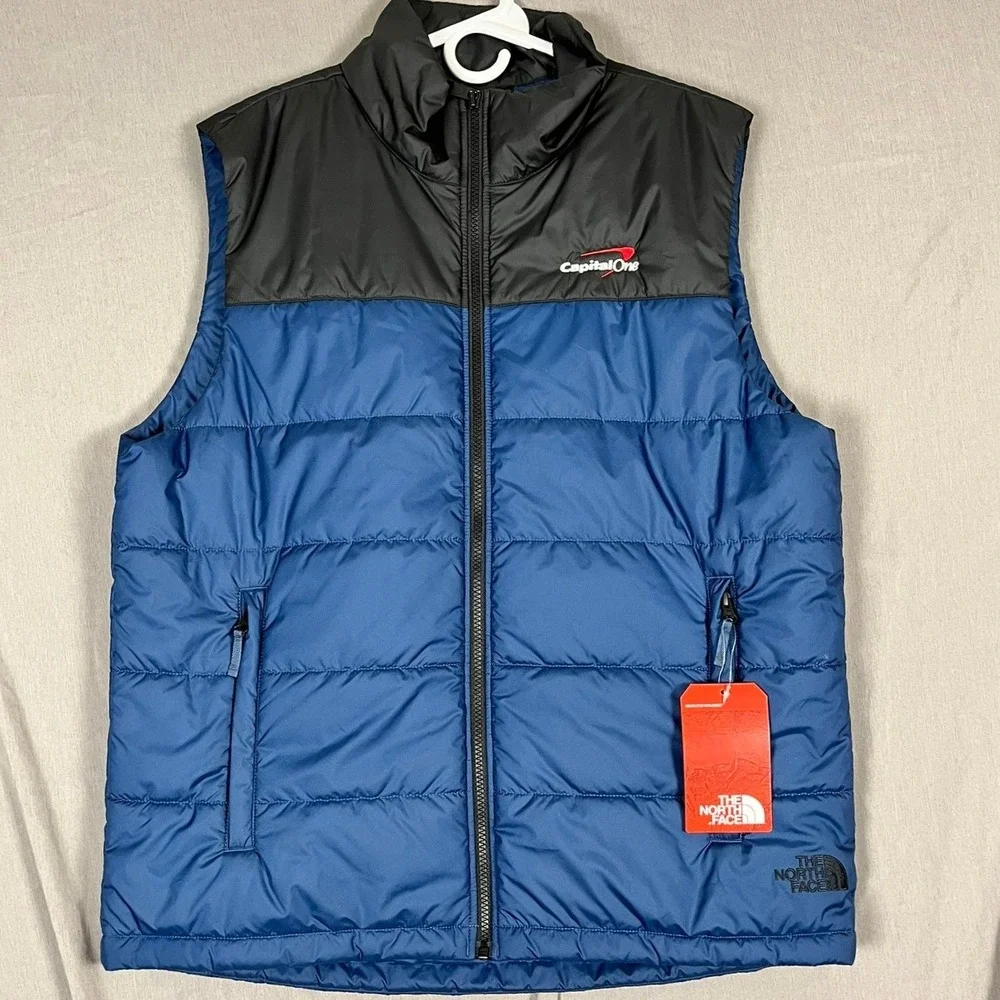The North Face Vest Mens Large Everyday Insulated Blue Puffer Logo NEW